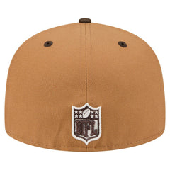 Kansas City Chiefs New Era Two-Tone Walnut 59FIFTY Fitted Hat - Light Brown/Dark Brown - NFL