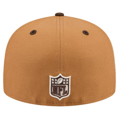 San Francisco 49ers New Era Two-Tone Walnut 59FIFTY Fitted Hat - Light Brown/Dark Brown - NFL