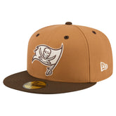 Tampa Bay Buccaneers New Era Two-Tone Walnut 59FIFTY Fitted Hat - Light Brown/Dark Brown - NFL