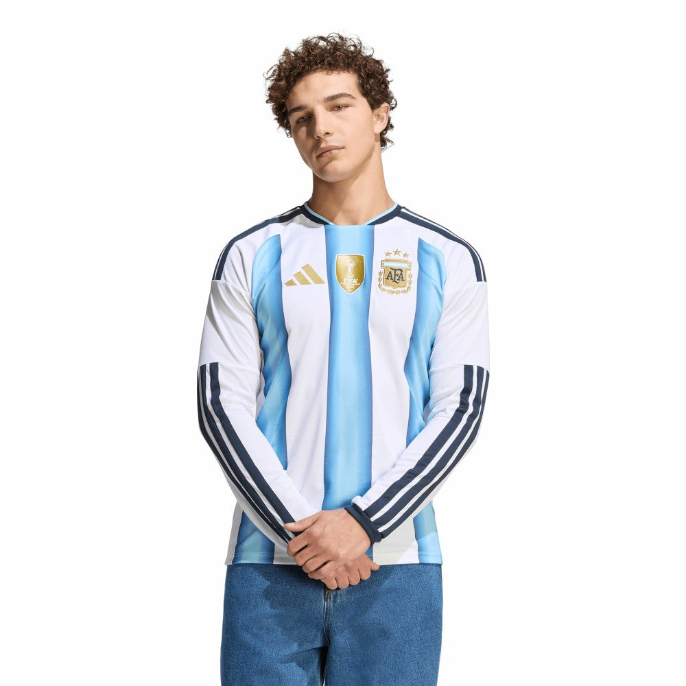 Adidas - Argentina National Team FIFA x World Cup 2026 Home Replica Long Sleeve Jersey - White