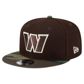 Washington Commanders Adult Burnt Wood Camo 9FIFTY Snapback Hat - Dark Brown - NFL