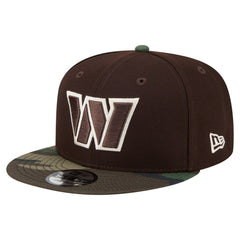 Washington Commanders Adult Burnt Wood Camo 9FIFTY Snapback Hat - Dark Brown - NFL