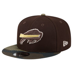 Buffalo Bills Adult Burnt Wood Camo 9FIFTY Snapback Hat - Dark Brown - NFL