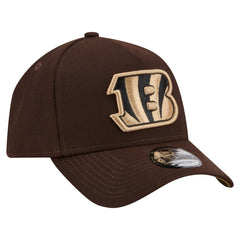 Cincinnati Bengals New Era Burnt Wood A-Frame 9FORTY Adjustable Hat - Dark Brown - NFL