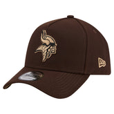 Minnesota Vikings New Era Burnt Wood A-Frame 9FORTY Adjustable Hat - Dark Brown - NFL