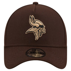 Minnesota Vikings New Era Burnt Wood A-Frame 9FORTY Adjustable Hat - Dark Brown - NFL