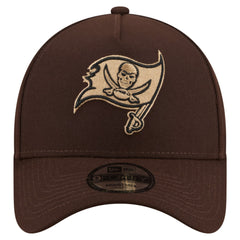 Tampa Bay Buccaneers New Era Burnt Wood A-Frame 9FORTY Adjustable Hat - Dark Brown - NFL