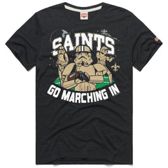 New Orleans Saints Homage Unisex Star Wars x NFL Tri-Blend T-Shirt - Charcoal - NFL