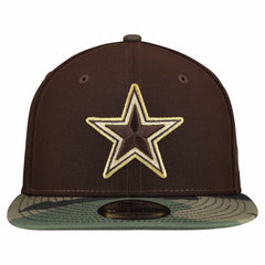 Dallas Cowboys Adult Burnt Wood Camo 9FIFTY Snapback Hat - Dark Brown - NFL