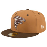 Atlanta Falcons New Era Two-Tone Walnut 59FIFTY Fitted Hat - Light Brown/Dark Brown - NFL