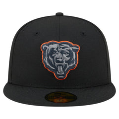 Chicago Bears New Era Color Pop 59FIFTY Fitted Hat - Black - NFL