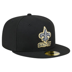New Orleans Saints New Era Color Pop 59FIFTY Fitted Hat - Black - NFL