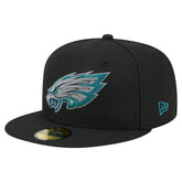Philadelphia Eagles New Era Color Pop 59FIFTY Fitted Hat - Black - NFL