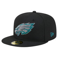 Philadelphia Eagles New Era Color Pop 59FIFTY Fitted Hat - Black - NFL