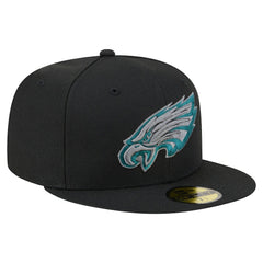 Philadelphia Eagles New Era Color Pop 59FIFTY Fitted Hat - Black - NFL