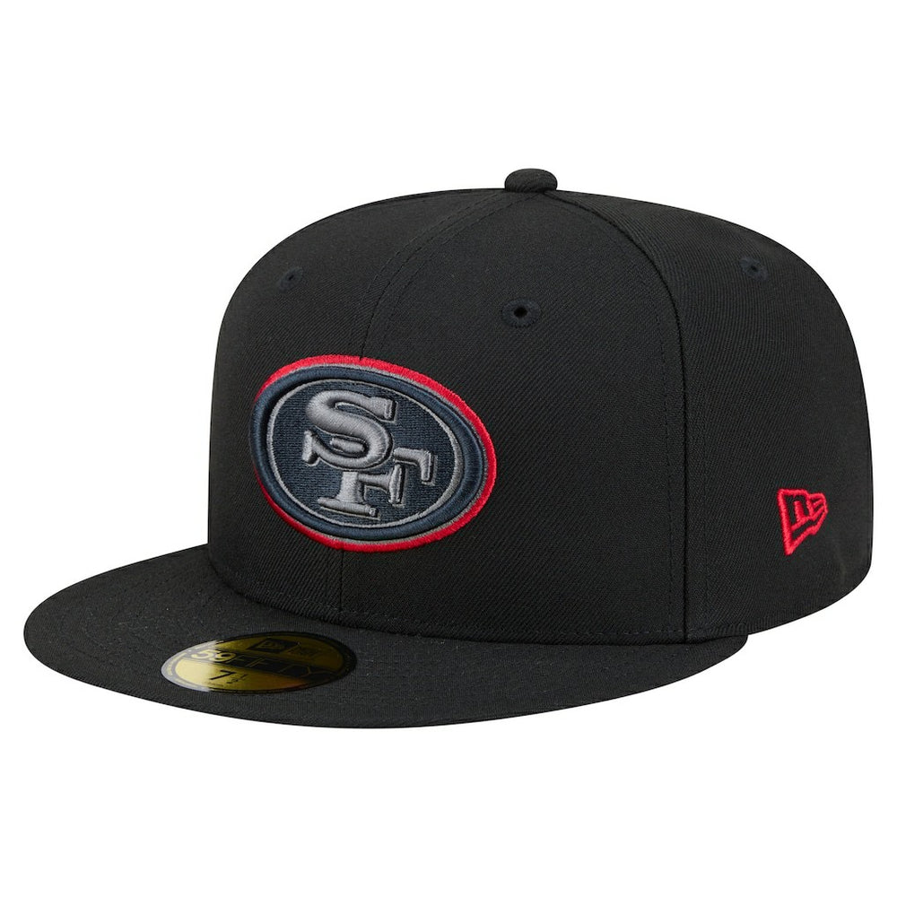 San Francisco 49ers New Era Color Pop 59FIFTY Fitted Hat - Black - NFL