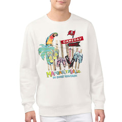 Tampa Bay Buccaneers Margaritaville Gameday Party Fleece Sweatshirt - Cream - NFL