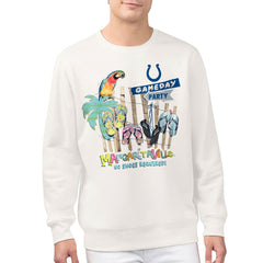 Indianapolis Colts Margaritaville Gameday Party Fleece Sweatshirt - Cream - NFL
