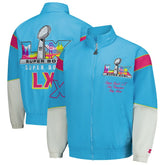 Super Bowl LX Starter The Gust Full-Zip Hooded Jacket - Light Blue - NFL
