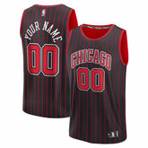 Fanatics Chicago Bulls Fastbreak Custom Jersey Statement Editi- Black