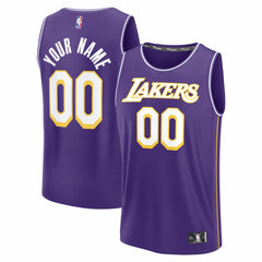 Fanatics Los Angeles Lakers Fastbreak Custom Jersey Statement Edition Purple