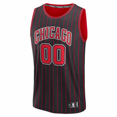 Fanatics Chicago Bulls Youth Fastbreak Custom Jersey Statement Editi- Black