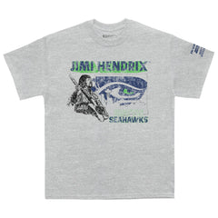 Seattle Seahawks Ceremony of Roses Jimi Hendrix Vintage Athletic T-Shirt - Heather Gray - NFL