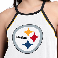 Pittsburgh Steelers G-III 4Her by Carl Banks Women's Redemption Win Slub Tank Top - White - NFL