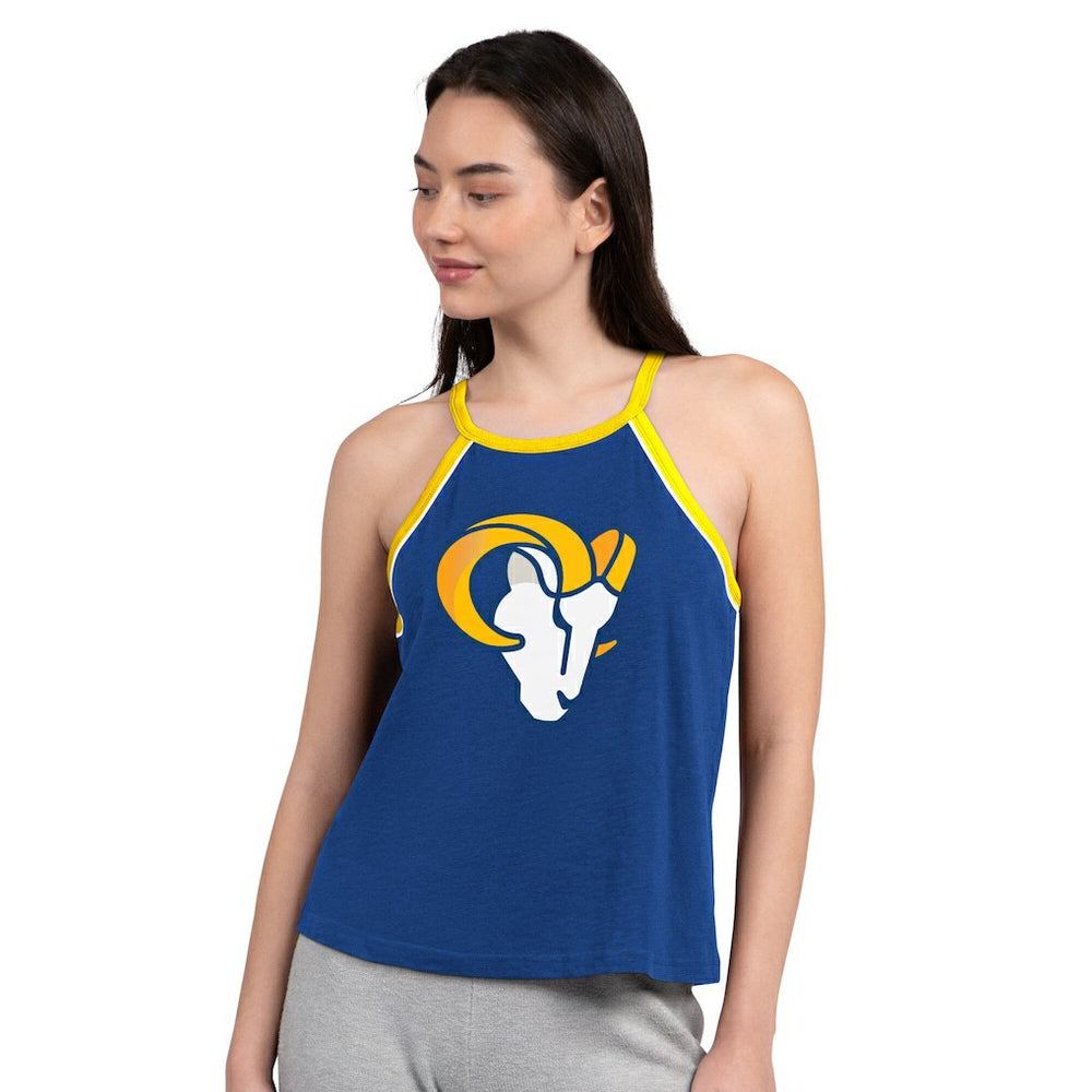 Los Angeles Rams G-III 4Her by Carl Banks Women's Redemption Win Slub Tank Top - Royal - NFL