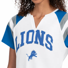 Detroit Lions Starter Women's Game On Notch Neck T-Shirt - White - NFL