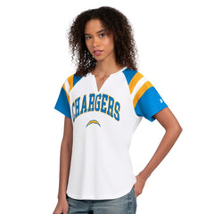 Los Angeles Chargers Starter Women's Game On Notch Neck T-Shirt - White - NFL