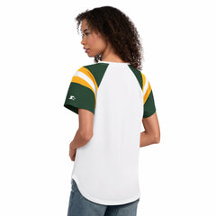 Green Bay Packers Starter Women's Game On Notch Neck T-Shirt - White - NFL