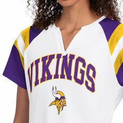 Minnesota Vikings Starter Women's Game On Notch Neck T-Shirt - White - NFL