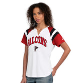 Atlanta Falcons Starter Women's Game On Notch Neck T-Shirt - White - NFL