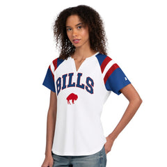 Buffalo Bills Starter Women's Game On Notch Neck T-Shirt - White - NFL