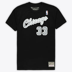 Mitchell & Ness Scottie Pippen Chicago Bulls Unisex Hardwood Classics Reload 3.0 T-Shirt Black