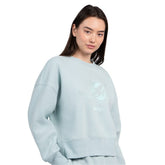 Miami Dolphins Starter Women's Travel Pastels Boxy Fleece Sweatshirt - Mint - NFL