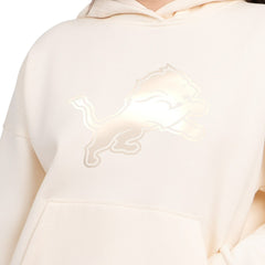 Detroit Lions Starter Women's Pastels Relaxed Travel Hoodie - Cream - NFL