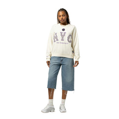 New York Mets Mitchell & Ness Women's Premium Oversized Crewneck Sweatshirt Near Me