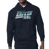 Seattle Kraken Starter Logo Push Fleece Hoodie - Deep Sea Blue | NHL Lifestyle