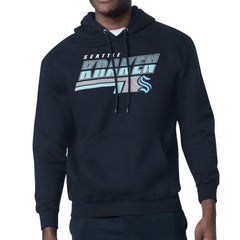 Seattle Kraken Starter Logo Push Fleece Hoodie - Deep Sea Blue | NHL Lifestyle