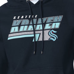 Seattle Kraken Starter Logo Push Fleece Hoodie - Deep Sea Blue | NHL Lifestyle