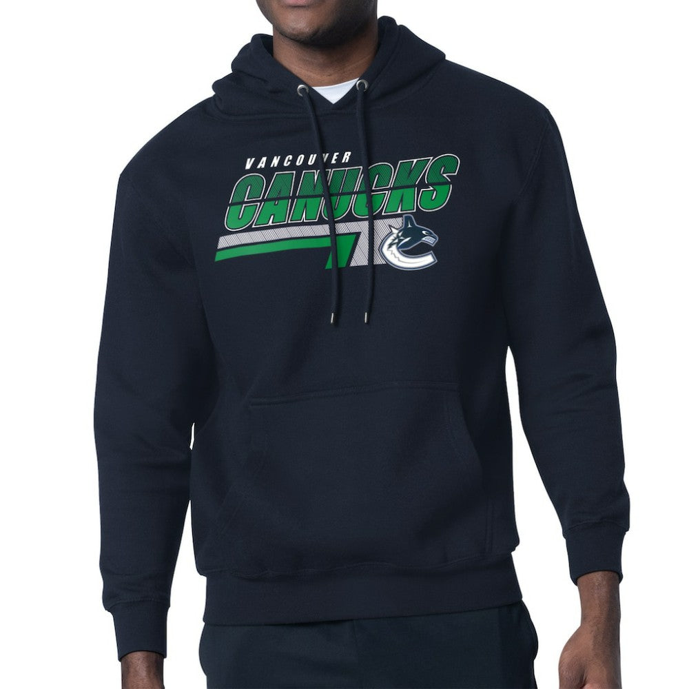 Vancouver Canucks Starter Logo Push Fleece Hoodie - Blue | NHL online