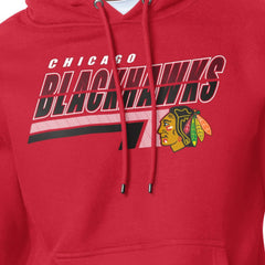Chicago Blackhawks Starter Logo Push Fleece Hoodie - Red | NHL online