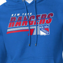 New York Rangers Starter Logo Push Fleece Hoodie - Royal | NHL near me
