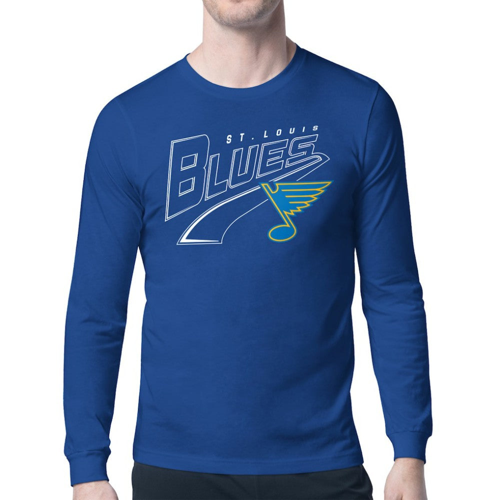 St. Louis Blues Starter Modern Tailsweep Long Sleeve T-Shirt - Blue | NHL sale