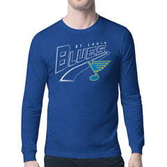St. Louis Blues Starter Modern Tailsweep Long Sleeve T-Shirt - Blue | NHL sale