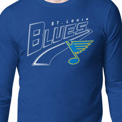 St. Louis Blues Starter Modern Tailsweep Long Sleeve T-Shirt - Blue | NHL sale