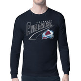 Colorado Avalanche Starter Modern Tailsweep Long Sleeve T-Shirt - Navy | NHL Lifestyle