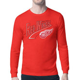 Detroit Red Wings Starter Modern Tailsweep Long Sleeve T-Shirt - Red | NHL on sale